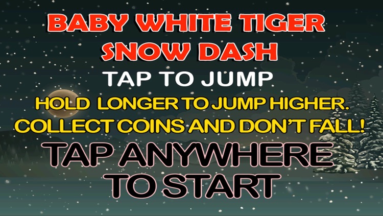 Baby White Tiger Snow Dash