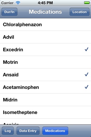 MyGraine screenshot 4