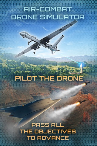 Air-Combat Drone Test Pilot Missile Attack Sim 3D screenshot 2