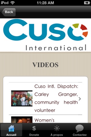 CUSO International French Version screenshot 2