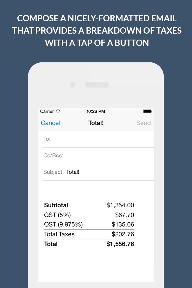 Canadian Sales Tax Calculator + screenshot 3