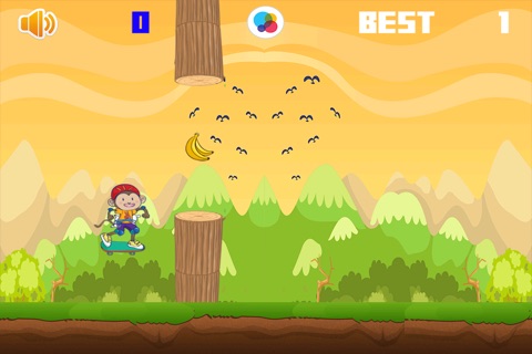 Banana Skate Monkey Rush Free - Speedy Maze Runner Survival Game screenshot 2
