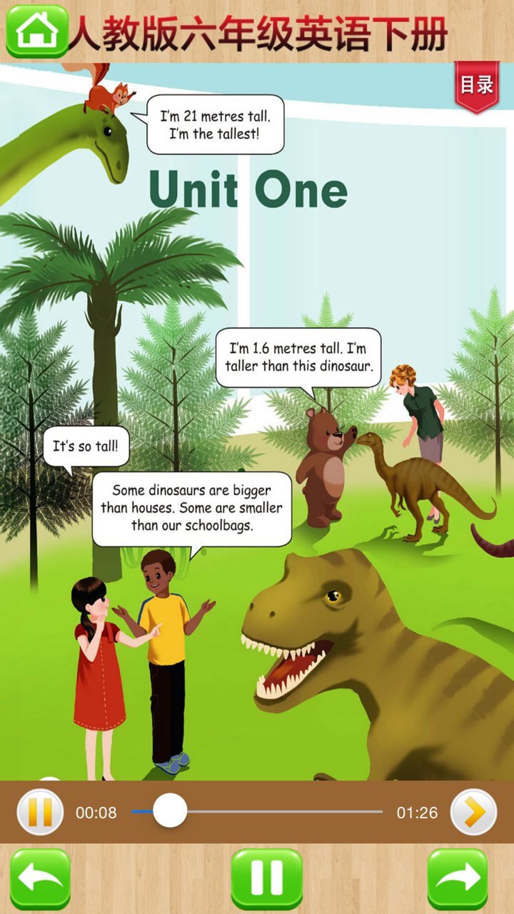 开心点读课本-人教版PEP小学英语六年级下册有声点读教材 screenshot 2