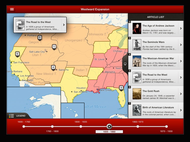 TIMEMAPS U.S. History - Historical Atlas screenshot-4