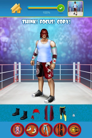 A Top Power Wrestling Heroes Copy And Draw Game - My Virtual World of Champion Wrestlers Club Edition - Free App screenshot 3