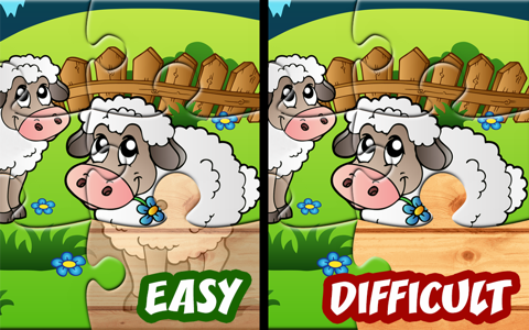 Fun Puzzle Games for Kids in HD: Barnyard Jigsaw Learning Game for Toddlers, Preschoolers and Young Children - Free screenshot 4