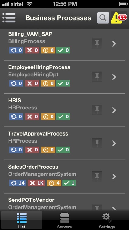 webMethods Mobile Monitor