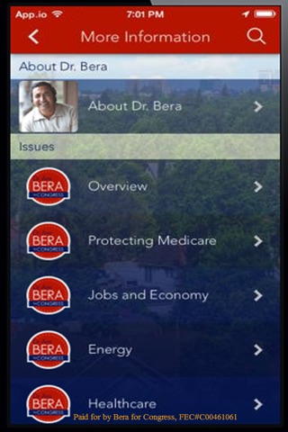 Bera for Congress screenshot 3