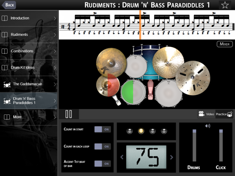 Mike Sturgis Drum Gym Lite screenshot 3