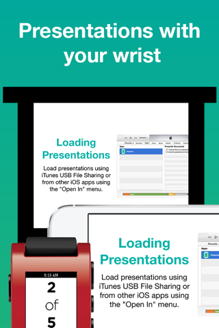 Wrist Presenter, Wireless Presentation Control with the Pebble smart watch screenshot 2