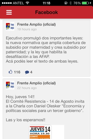 Frente Amplio screenshot 3