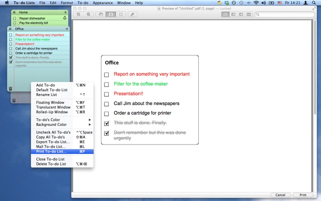 to do lists on