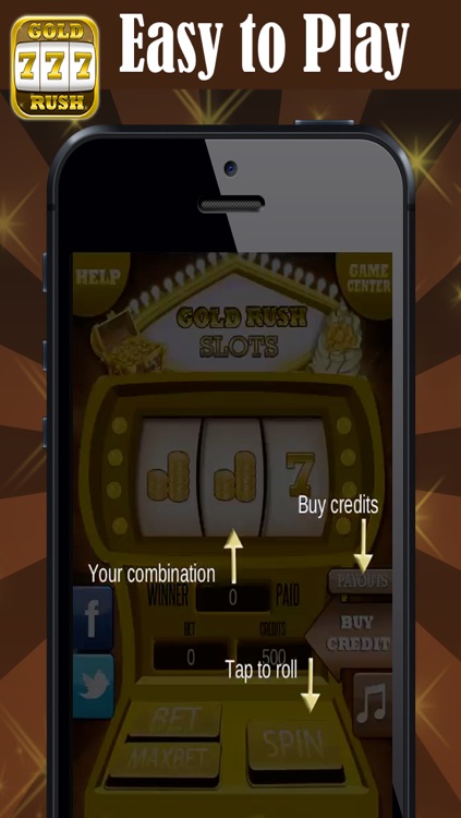 Gold Rush Slots - Spinning Wheel of Treasure Mini Slot Machine Fun screenshot-3
