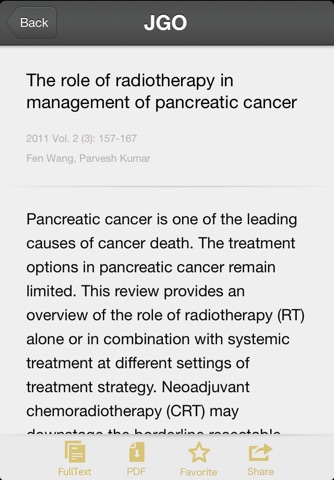 JGO - Journal of Gastrointestinal Oncology screenshot 3