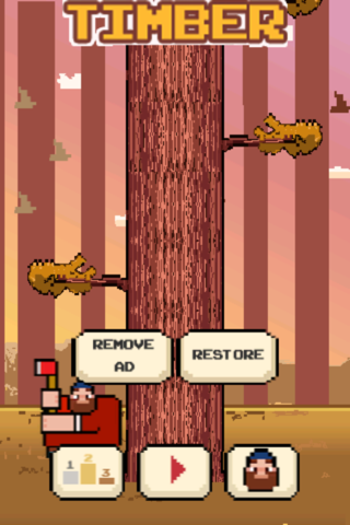 Action Timber Crunch - One man cool journey in 2 a wilderness of chop and run dirt adventure fun - Top Free Game for boys and girls! screenshot 2