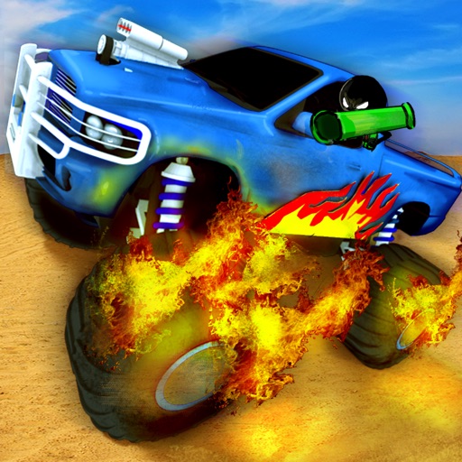 Stickman Monster Truck - Crush Zombie Face Free Icon