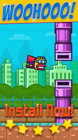 Action Tiny-Fly Bird 2 - Impossible Flappy Adventure 3D Edit(圖2)-速報App