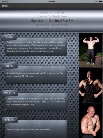 Hardcore Bodybuilding for Beginners - Muscle Workout Guide, Trainer & Tracker HD screenshot 3