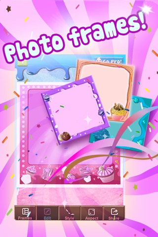 Ice Cream Photo Frame Editor - Insta Collage Edition FREE! screenshot 2