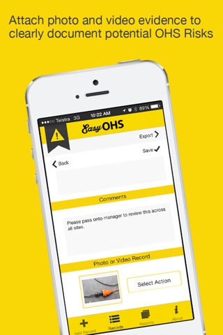 Easy OHS - Hazard & Risk Identification Record screenshot 2