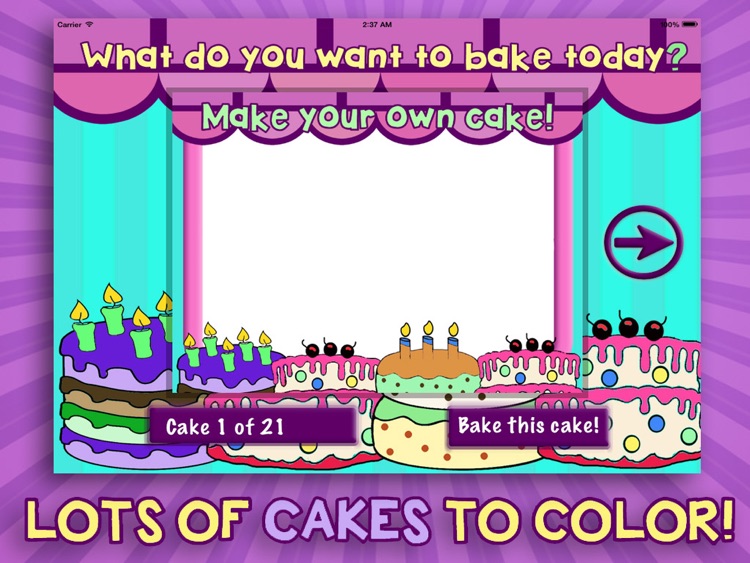 Cutie Cake Color Corner - Free Coloring Book