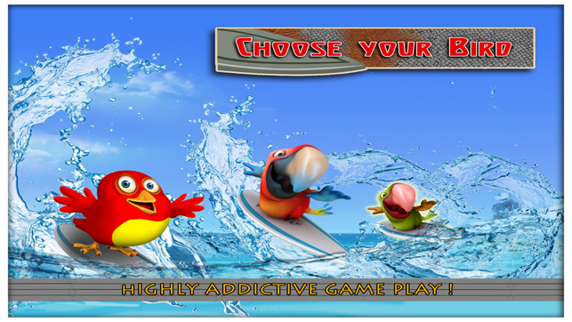 Birds on Boards FREE : Tiny Parrots Water adventure Race(圖1)-速報App