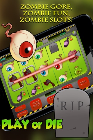 A Dead Zone Zombie Slot Party - Play or Die Vegas Style Slots Machine screenshot 3
