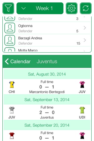 Italian Football Serie A 2011-2012 - Mobile Match Centre screenshot 2