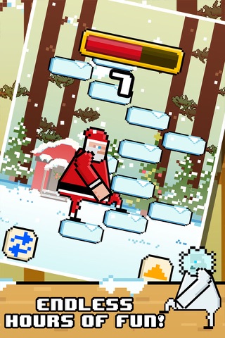 Santa Christmas Ice Hop - Fly Fist of Fury Game! screenshot 3
