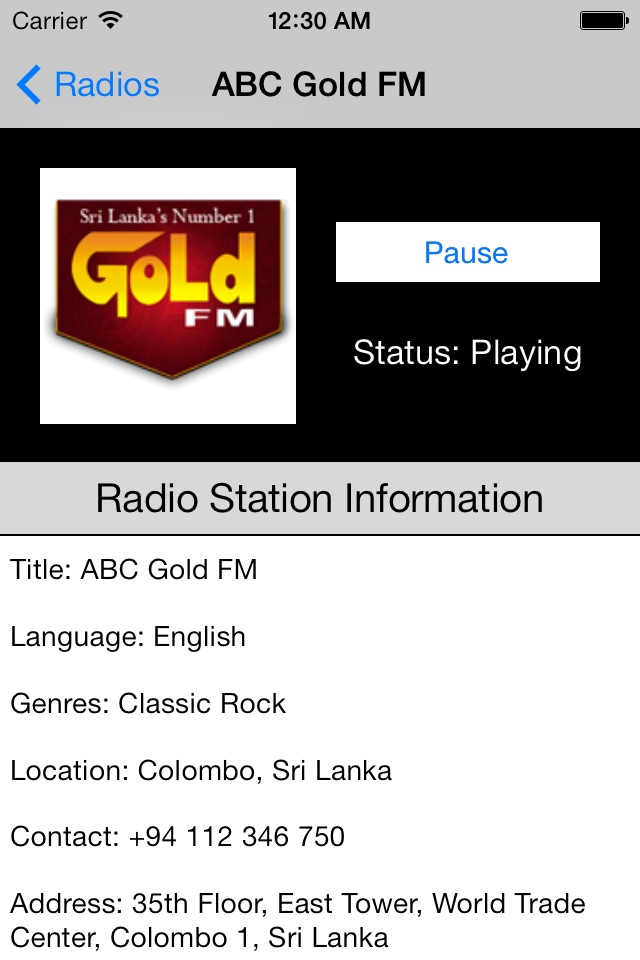 Sri Lanka Radio Live Player (Jayawardenapura / Sinhala) screenshot 3