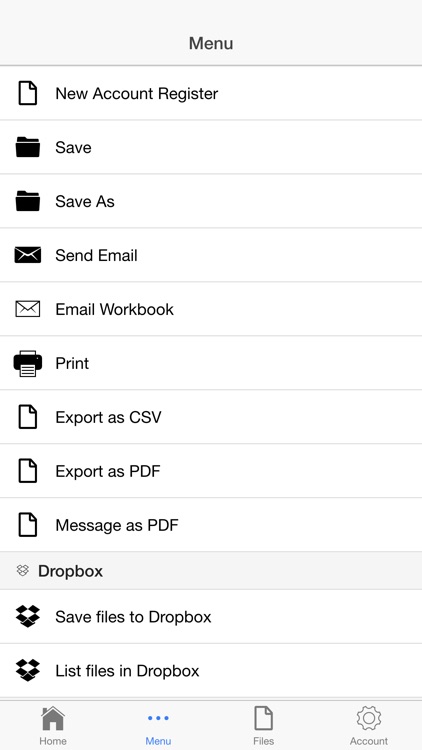 Account Register