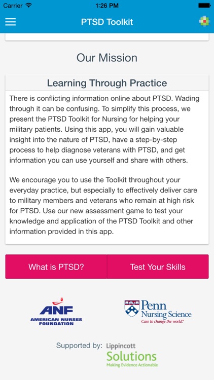 PTSD Toolkit for Nurses