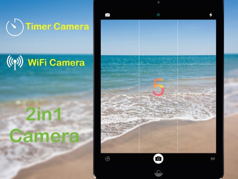 Self Timer Camera + Wifi camera 2in1 camera, the best selfie camera & remote camera Utilities