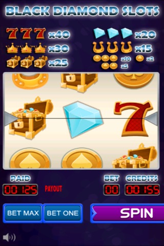 Black Diamond Slots - Free Las Vegas Slot Machine screenshot 2