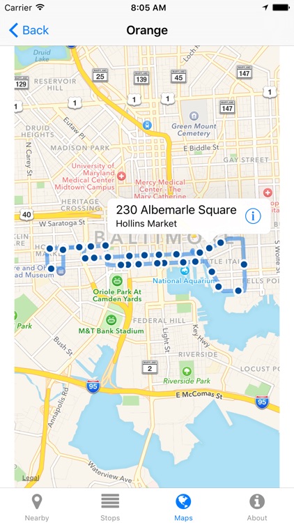 Charm City Circulator Now - Real-time Transit Arrivals screenshot-3