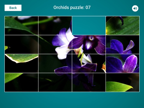 Orchids Sliding Jigsaw screenshot 4