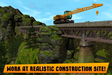 Bridge Builder: Crane Driving Simulator 3D Full screenshot 2