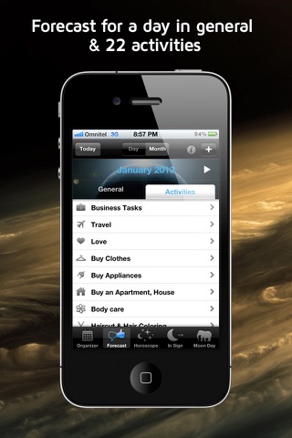 Moonganizer Lite - Moon Calendar & Astrology! screenshot 2