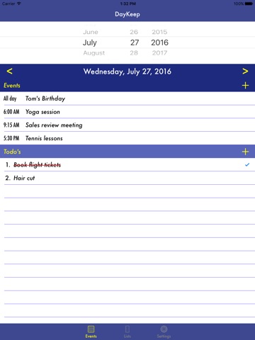 DayKeep screenshot 2
