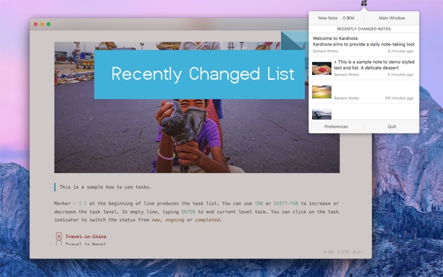 Kardnote 1 0 7 – note taking with markdown free Kardnote 1 0 7 – note taking with markdown free