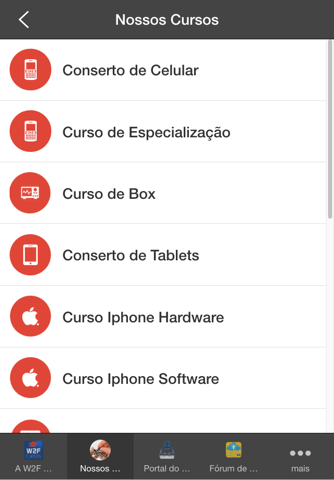 W2F Cursos e Treinamentos screenshot 3