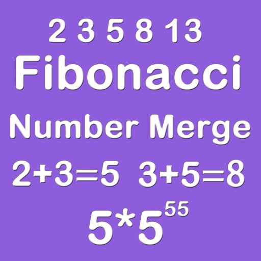 Number Merge Fibonacci 5X5 - Playing The Piano And Sliding Number Block Icon