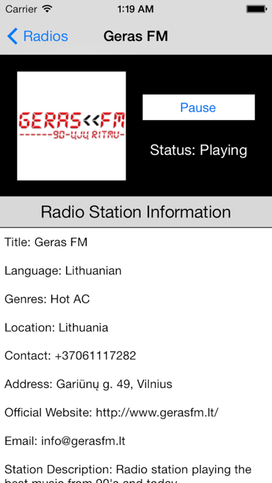 How to cancel & delete Lithuania Radio Live Player (Lietuva radijo) from iphone & ipad 4