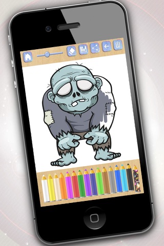 Paint and color zombies Zombs coloring book for boys and girls – Premium screenshot 2