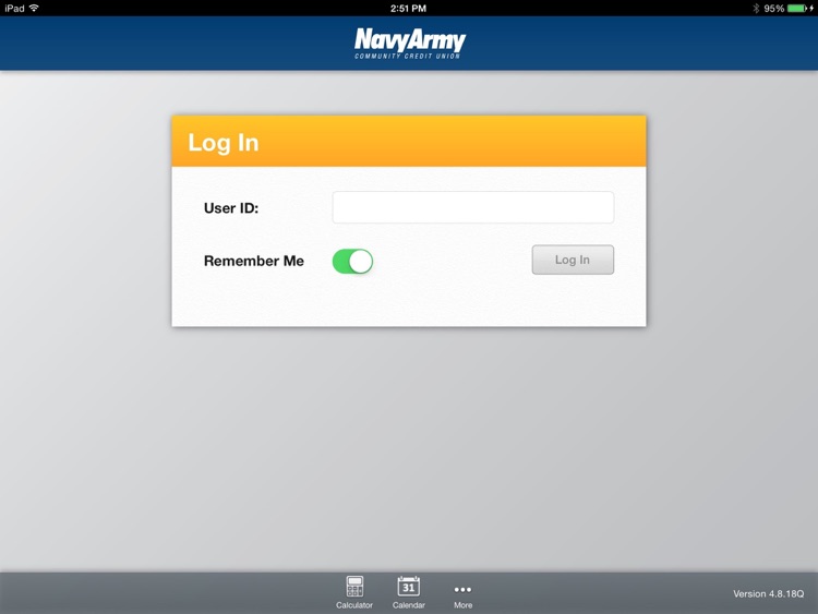 Navy Army CCU Mobile Banking for iPad