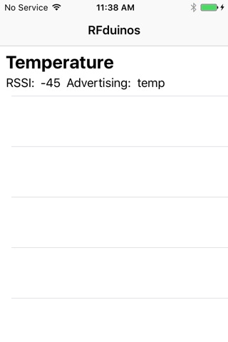 RFduino Temperature Sample screenshot 2