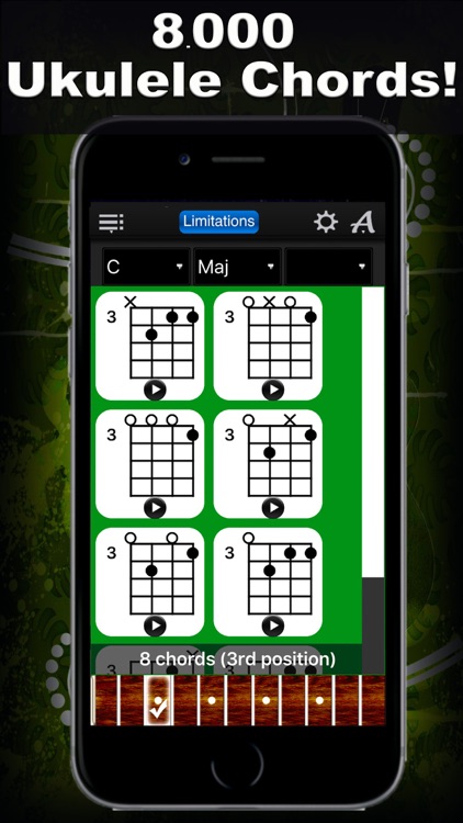 Ukulele Chords Compass Lite - learn the chord charts & play them screenshot-0