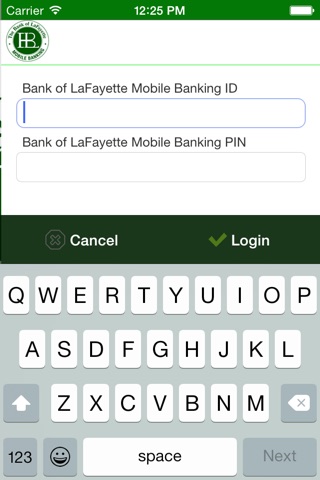 Bank of LaFayette NetTeller screenshot 2