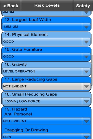 Gate-A-Mation Safety Matrix screenshot 3