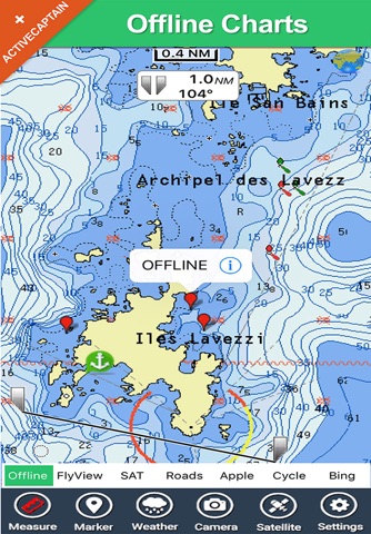 Marine: Cherbourg to channel island-solent HD - GPS Map Navigator screenshot 2